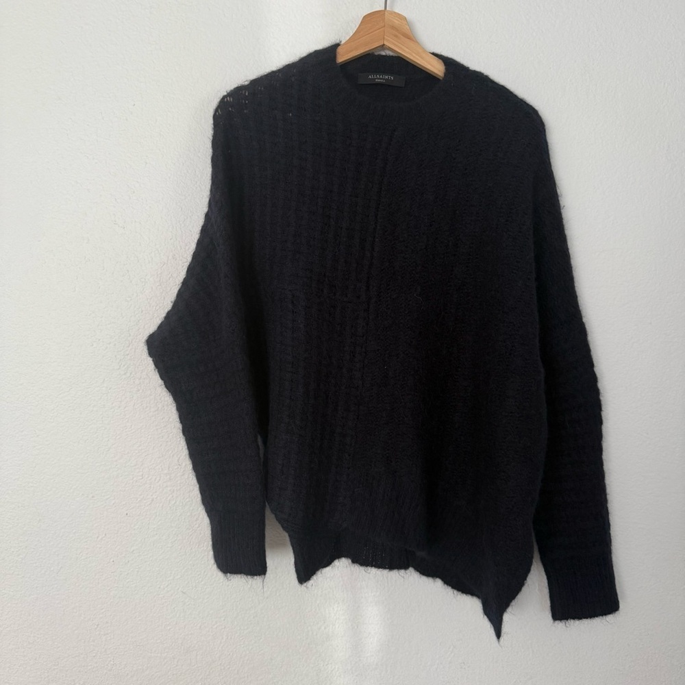 All Saints Selena Asymmetric Sweater, Alpaca Wool - Picture 10 of 16